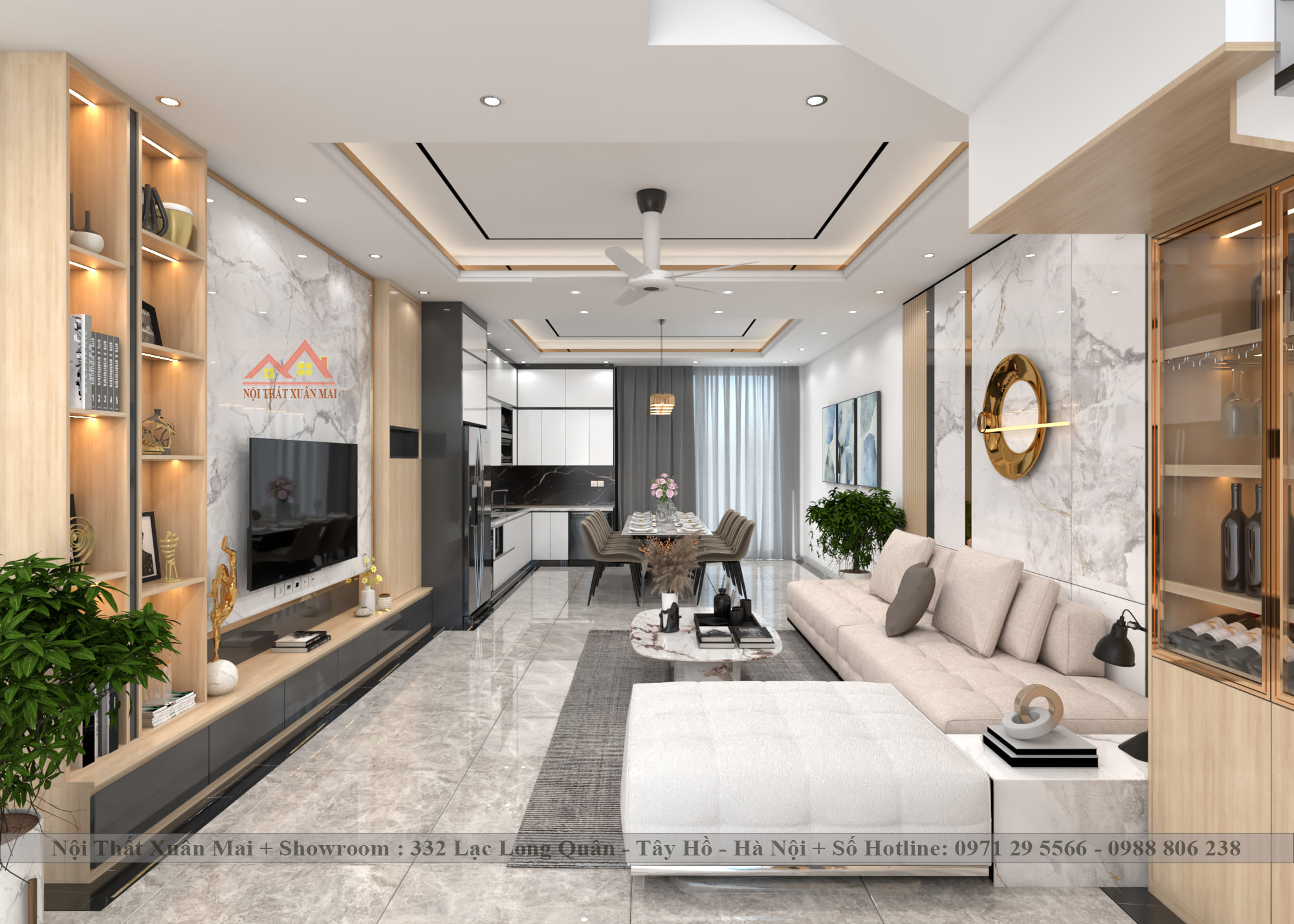 Mẫu thiết kế và thi công nội thất nhà ống tân cổ điển đẹp khuynh đảo 2020