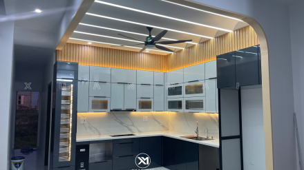 Tủ Bếp Inox Cánh Kính Hà Nội